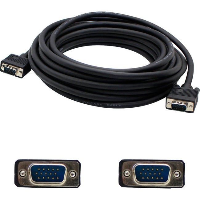 AddOn 50ft VGA Male to Male Black Cable