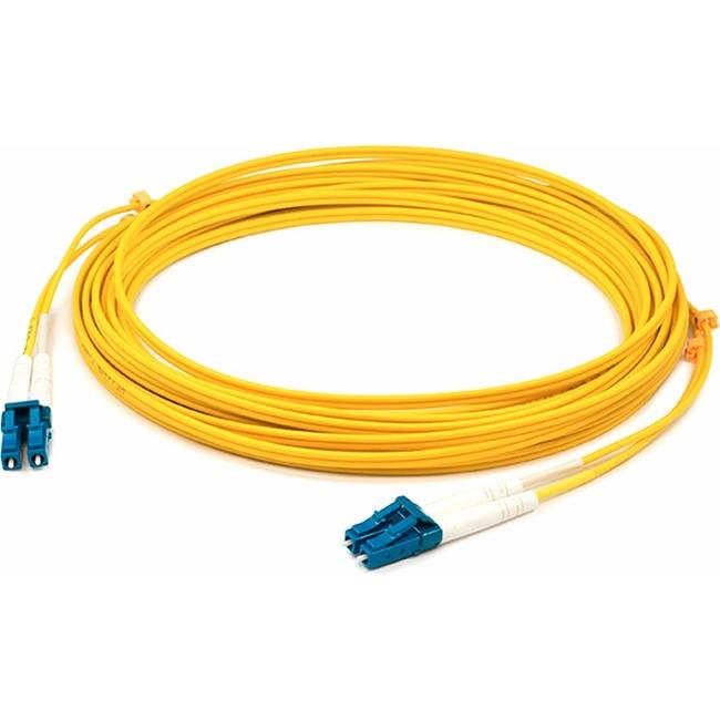 AddOn 1m LC (Male) to LC (Male) Yellow OS1 Duplex Fiber OFNR (Riser-Rated) Patch Cable