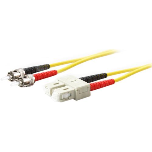 AddOn 5m SC (Male) to ST (Male) Yellow OS1 Duplex Fiber OFNR (Riser-Rated) Patch Cable