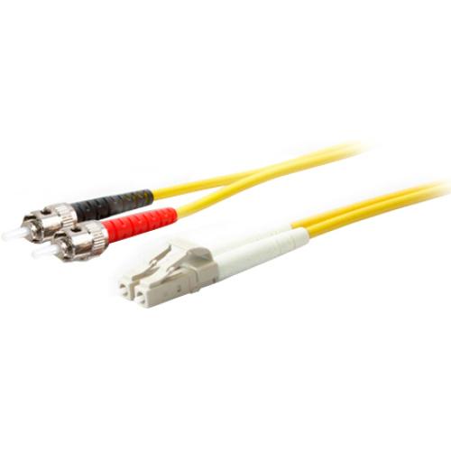 AddOn 5m LC (Male) to ST (Male) Yellow OS1 Duplex Fiber OFNR (Riser-Rated) Patch Cable