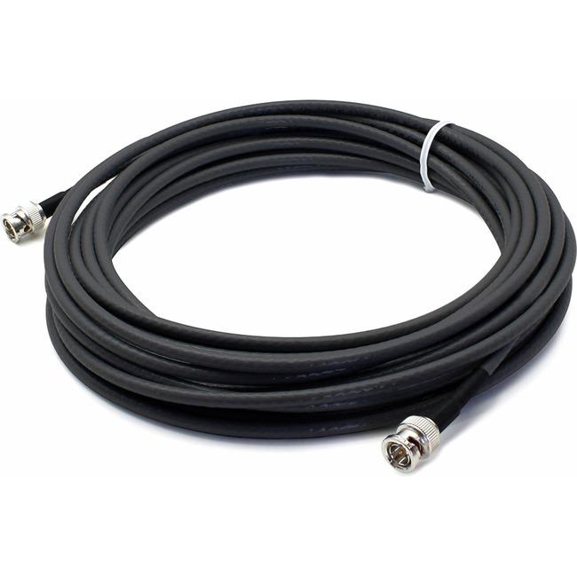 AddOn 6.6ft BNC (Male) to BNC (Male) Black Coaxial Simplex Plenum-Rated Copper Patch Cable