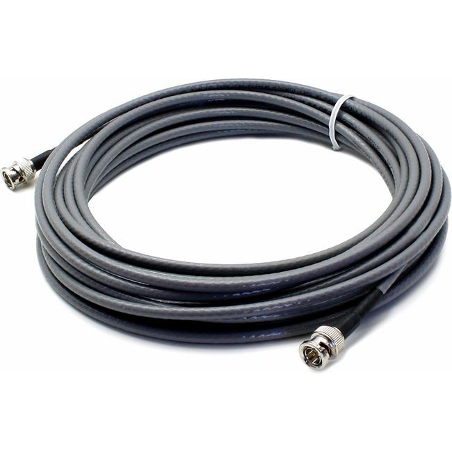 AddOn 16.4ft BNC (Male) to BNC (Male) Black Coaxial Simplex Plenum-Rated Copper Patch Cable