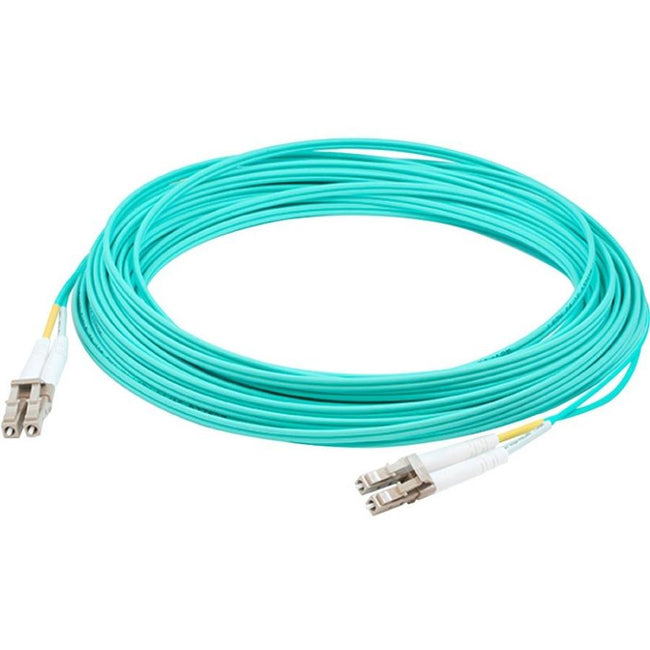 AddOn 1m LC (Male) to LC (Male) Aqua OM4 Duplex Fiber OFNR (Riser-Rated) Patch Cable