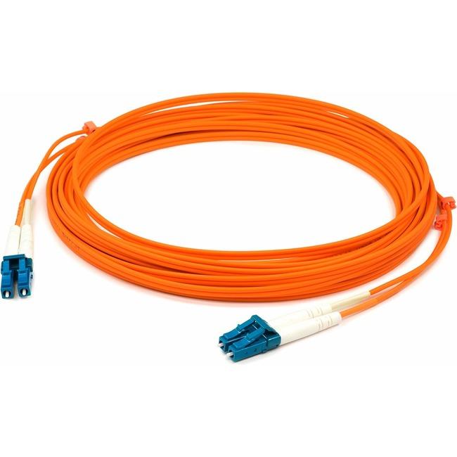 AddOn 20m LC (Male) to LC (Male) Orange OM1 Duplex Fiber OFNR (Riser-Rated) Patch Cable