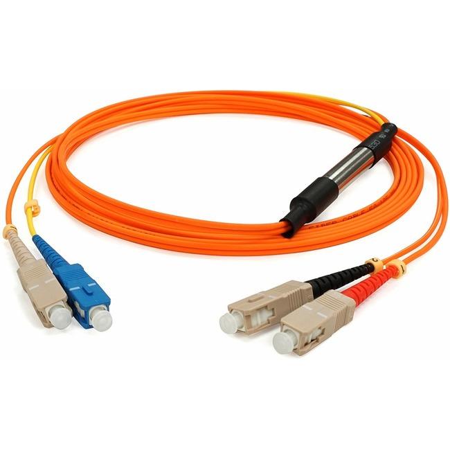 AddOn 3m SC (Male) to SC (Male) Orange OM1 & OS1 Duplex Fiber Mode Conditioning Cable