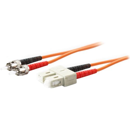 AddOn 5m SC (Male) to ST (Male) Orange OM1 Duplex Fiber OFNR (Riser-Rated) Patch Cable