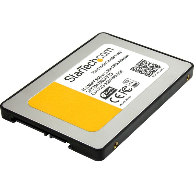 StarTech.com M.2 SSD to 2.5in SATA III Adapter - NGFF Solid State Drive Converter with Protective Housing