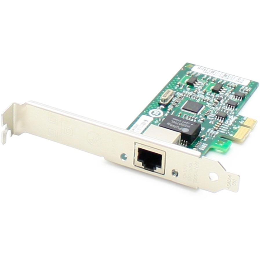 AddOn Intel I210T1 Comparable 10-100-1000Mbs Single Open RJ-45 Port 100m PCIe x4 Network Interface Card