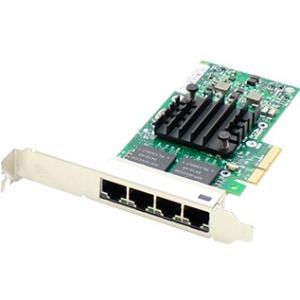 AddOn HP 538696-B21 Comparable 10-100-1000Mbs Quad Open RJ-45 Port 100m PCIe x4 Network Interface Card